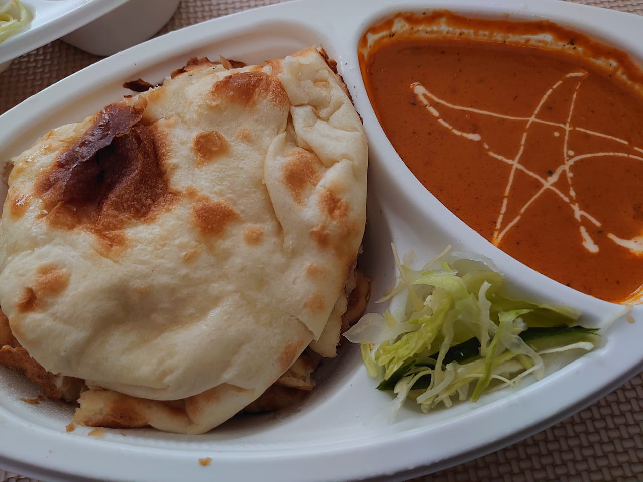 チキンカレーとノーマルナン