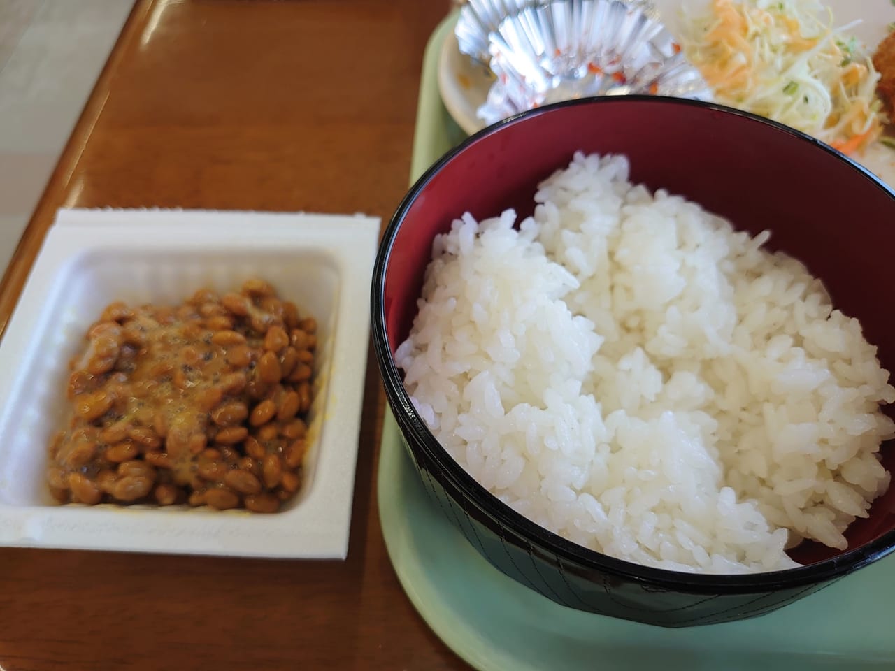 おかわりご飯と納豆
